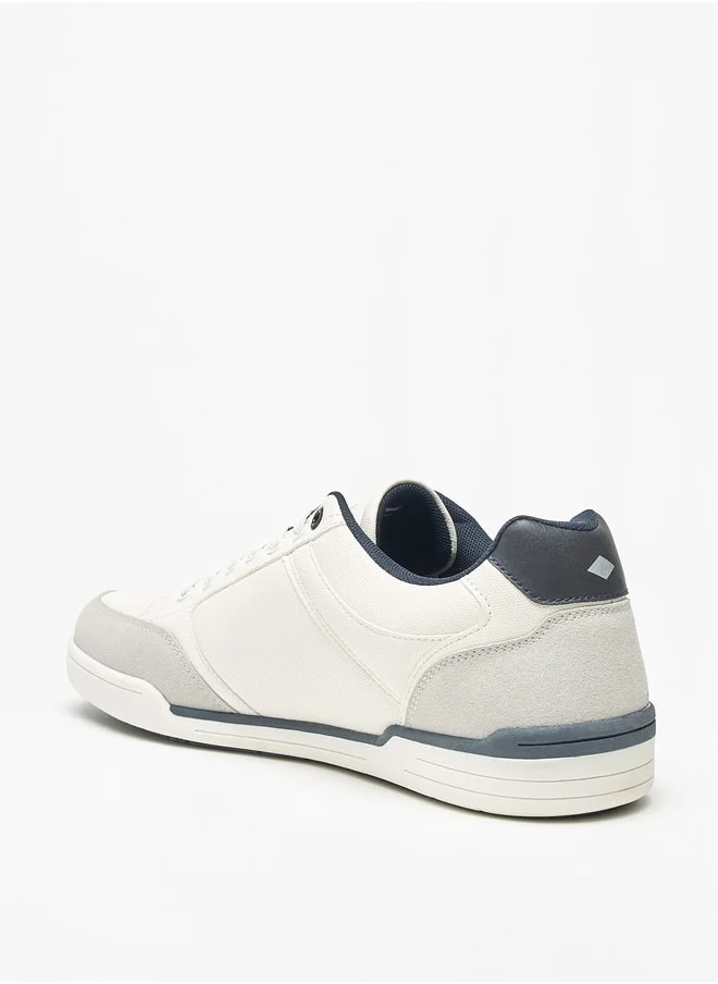 لي كوبر Men's Logo Detail Sneakers with Lace-Up Closure