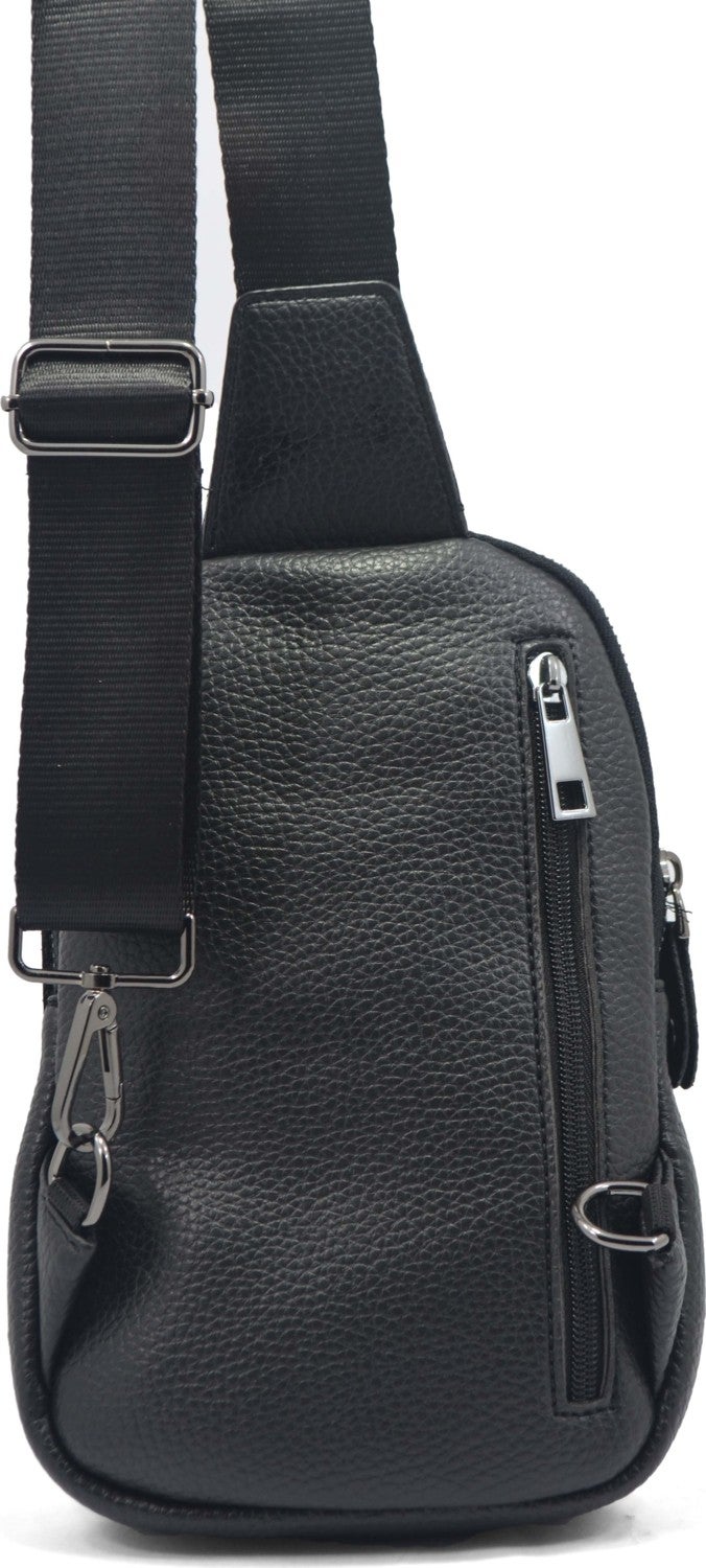 EN Deri Men's Black Crossbody Multi-Compartment Shoulder Bag Crossbody Bag  - Image 5