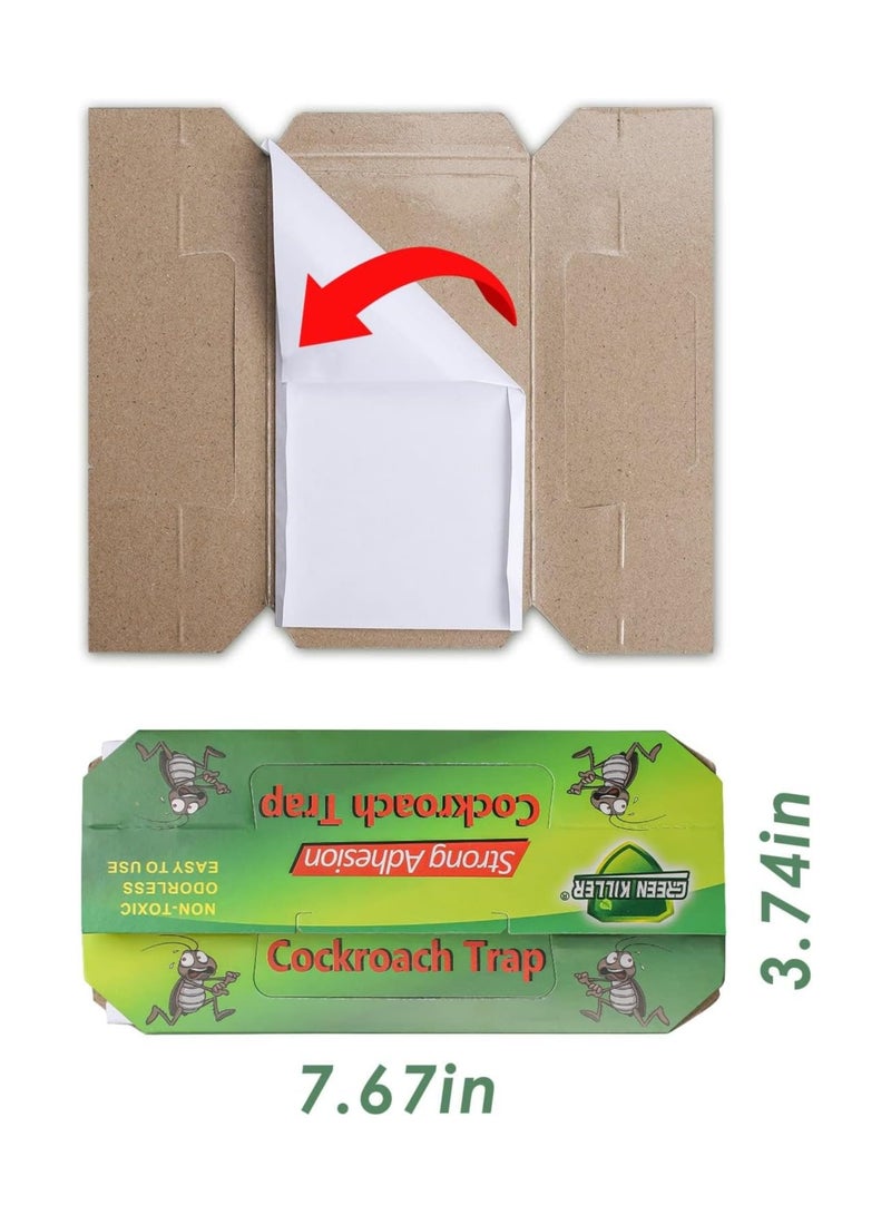 Generic Cockroach Killer Bait & Traps - Indoor Roach Infestation Control, Eco-Friendly, Safe for Children & Pets, Long-Lasting Roach Motel Traps (10 Pack)  - Image 4