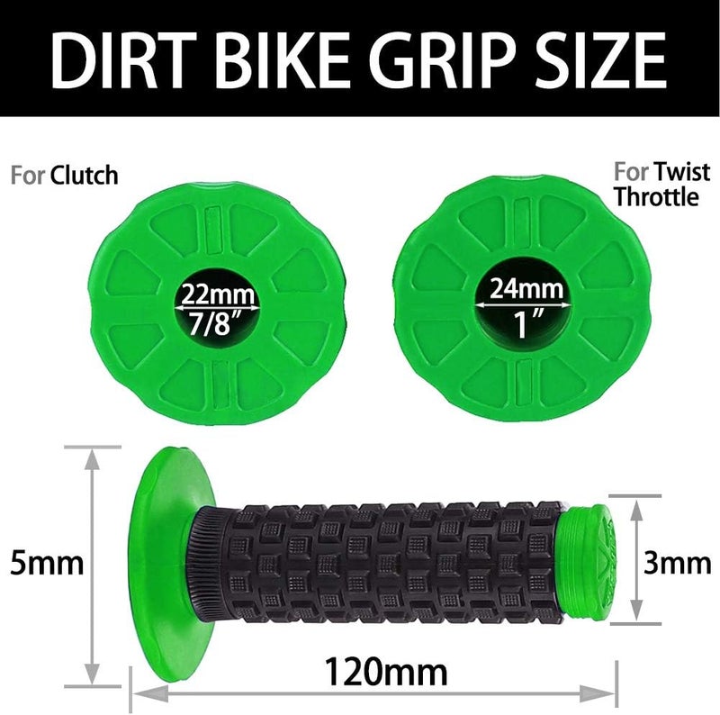 APPYU Motorcycle Grips 7/8" Dirt Bike Grip Pillow Top Grips Rubber Anti-Slip Universal Handlebar Racing Grip for Motocross ATV - Image 4