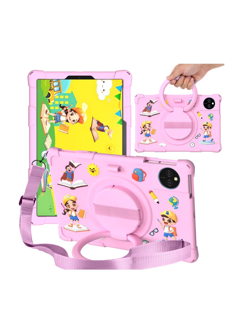 General Compatible with the Honor X9A - 11.5" Case, Rugged Protective EVA Silicone Child Protective Case, Shockproof Foldable 360 Degree Rotatable Stand Grip 