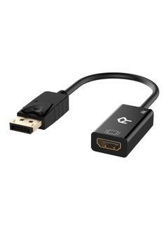 Rankie DisplayPort (DP) to HDMI Adapter, 4K Resolution Ready Converter with Audio (Black)