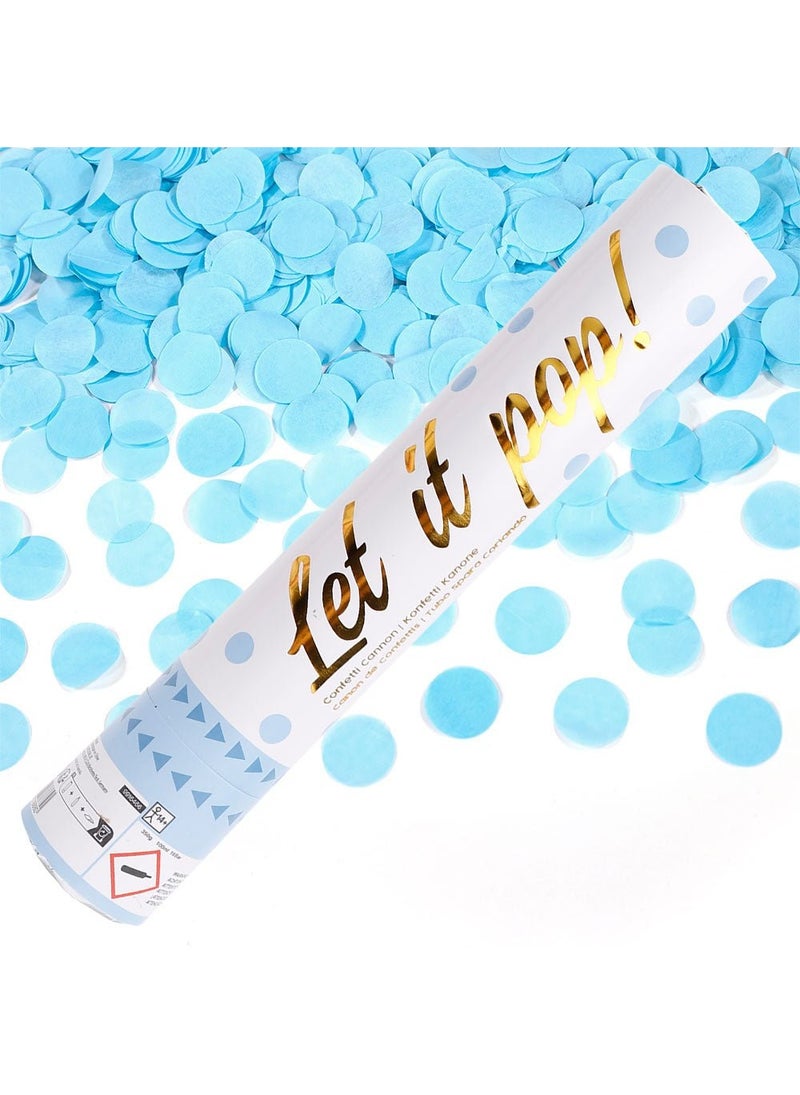 Confetti Cannon Blue Paper Foil 28cm