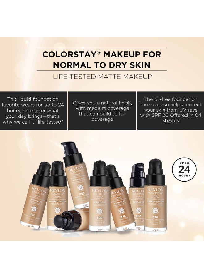 Revlon ColorStay Makeup Foundation With SPF 20 Nude 200 - Image 4