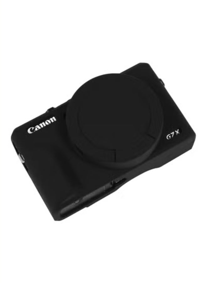 Case for Canon Powershot G7 X Mark III digital camera, soft silicone case and detachable lens cap for Canon Powershot G7X Mark III DSLR - Image 1