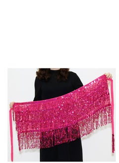 Loquat Squality Women Belly Dance Scarf Roes Red(four layers) 
