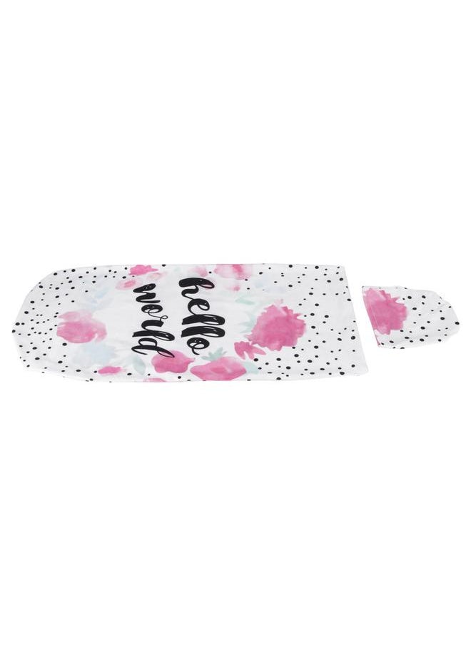 Thoraya Newborn Baby Sleeping Bag Print Receiving Blanket Sleep Swaddle Blankets with HatGirl 0-3M  - Image 4