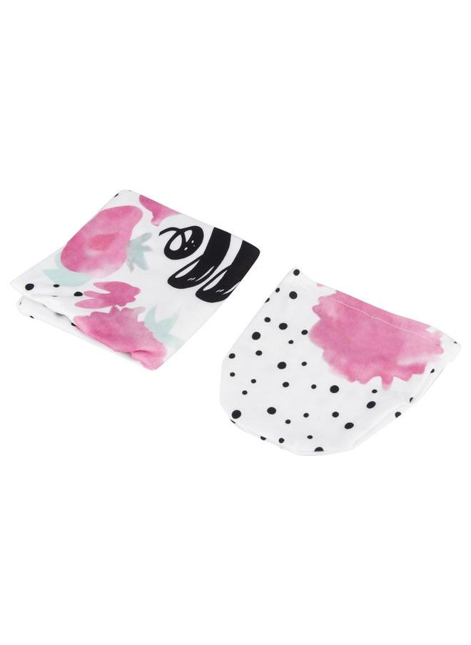 Thoraya Newborn Baby Sleeping Bag Print Receiving Blanket Sleep Swaddle Blankets with HatGirl 0-3M  - Image 3