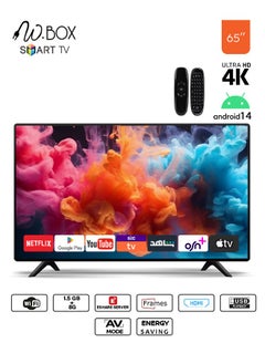 W.BOX Smart Screen - 65 Inches - Android 14 - 4K - UHD - Free Wall Mount - Magic Wireless Remote - WB65BUH  - Image 1