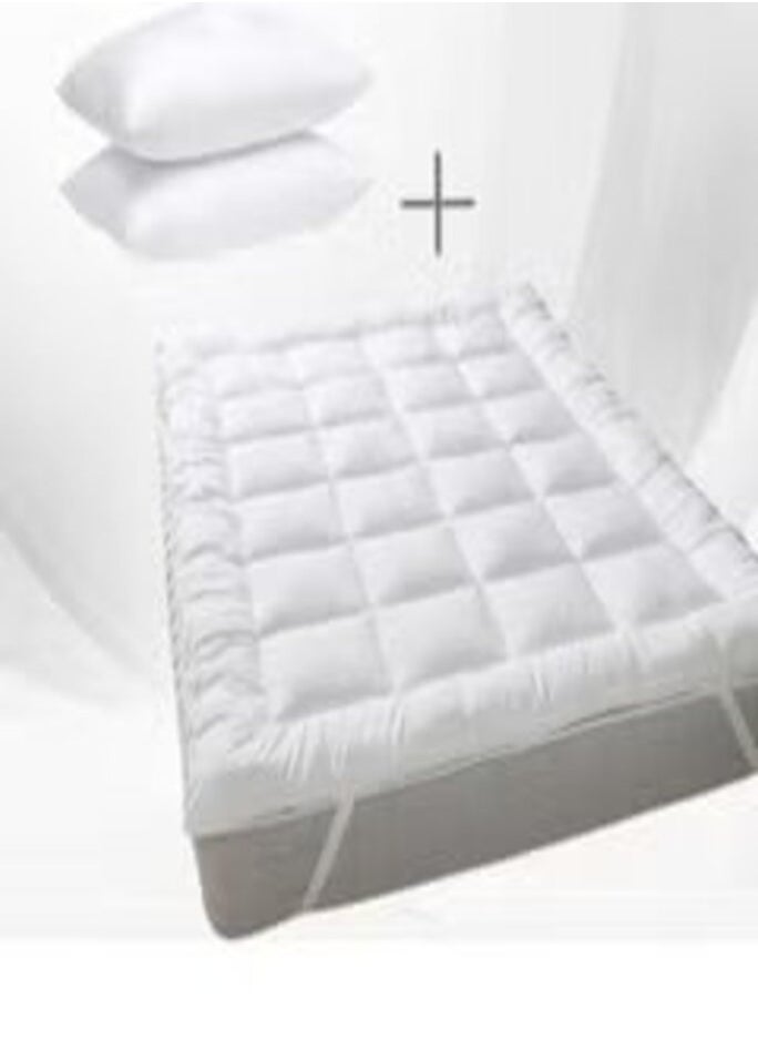 Package | Comfort Mattress Topper 8 cm and 2 Hotel Pillows - pzsku/ZE626A69B8A87A192C348Z/45/_/1722342343/538199bb-e6b1-4f0e-8e12-75c22542a606