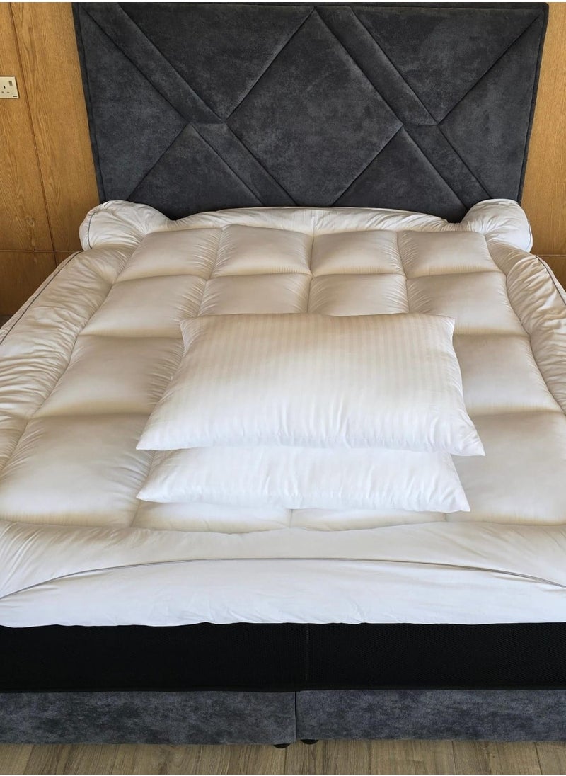 Package | Comfort Mattress Topper 8 cm and 2 Hotel Pillows - pzsku/ZE626A69B8A87A192C348Z/45/_/1737273205/b68fe7fb-feb4-4b36-9984-a723b555b9e7