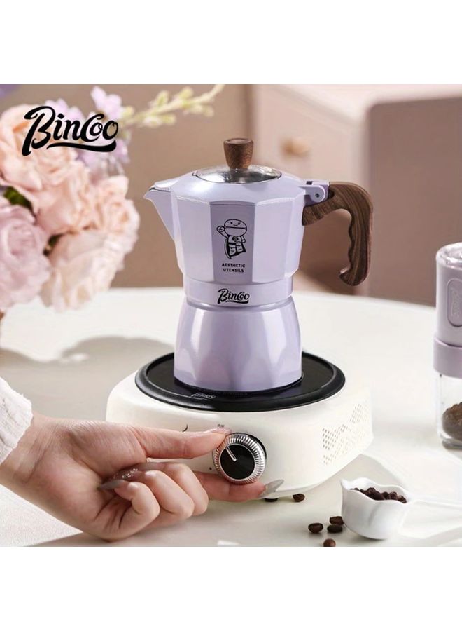 وعاء الموكا بصمام مزدوج مع ورق الترشيح، 2 فنجان، صانع القهوة الإيطالي للكابتشينو واللاتيه - Image 5