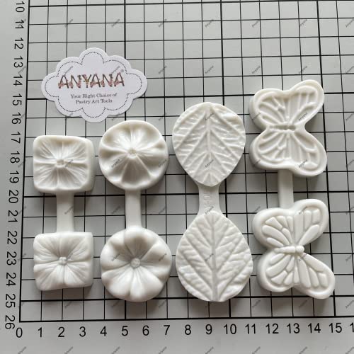 Anyana 3D butterfly sugarcraft silicone mold flower gumpaste cake decorating leaf veiner fondant cupcake decotions - Image 3