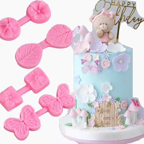 Anyana 3D butterfly sugarcraft silicone mold flower gumpaste cake decorating leaf veiner fondant cupcake decotions - Image 1