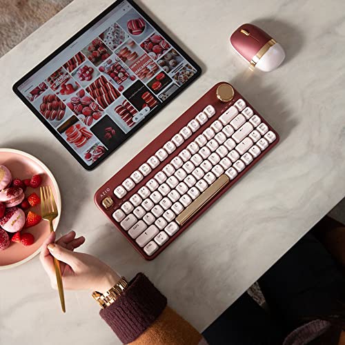 Azio IZO Wireless BT5USB PC Mac Mechanical Keyboard Baroque Rose - Image 3