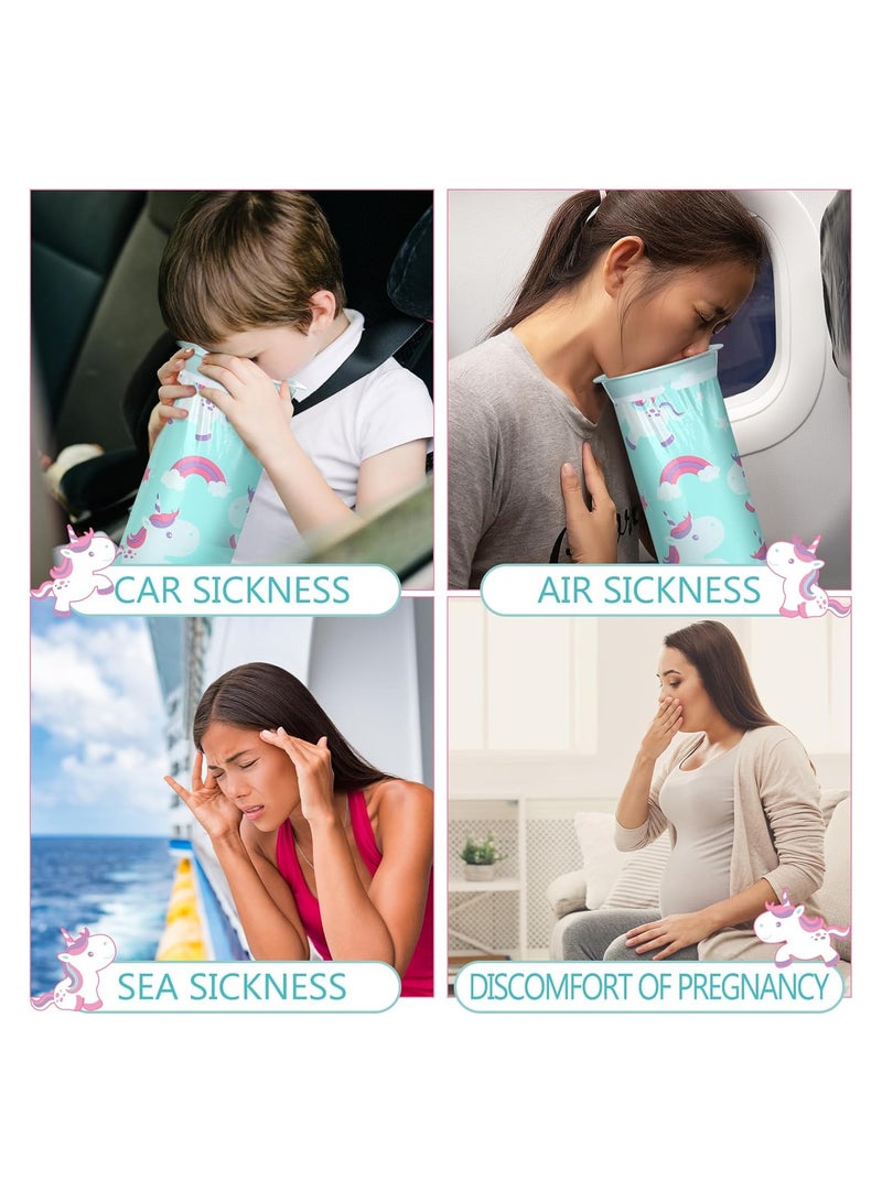 KASTWAVE Disposable Bags, 50-Pack Horse Children's Disposable Vomit Bags - 1000ml Emesis Bags, Individually Wrapped Barf Bags, Portable and Leak-Proof, Ideal for Taxis and Airplane Travel - Image 4