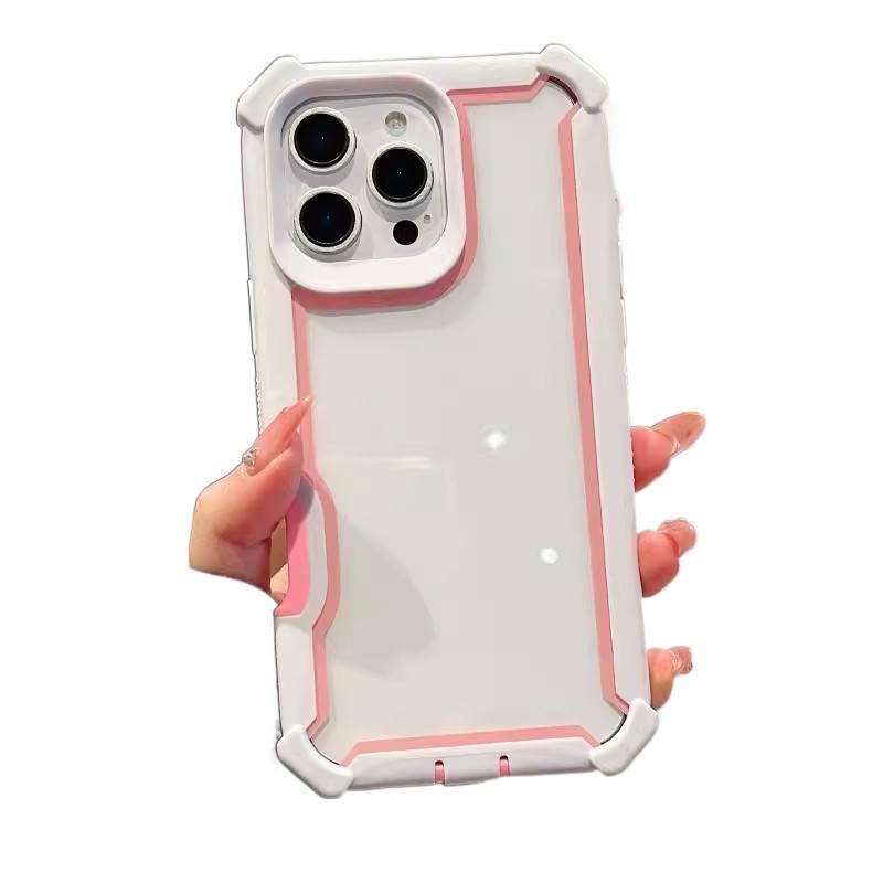 غطاء واقي | مقاوم للصدمات لـ iPhone 14 / 14 Plus / 14 Pro / 14 Pro Max | حماية من السقوط | وردي | Acrylic - Image 1