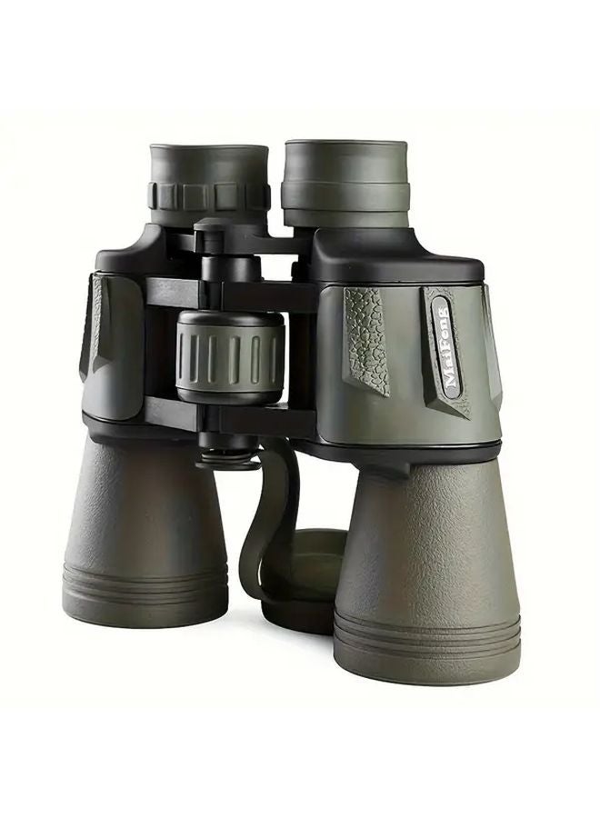 Green Vintage HD Long Distance Binoculars Adjustable Magnification Focus Dial Lightweight for Hunting Bird Watching Camping Travel - Image 2