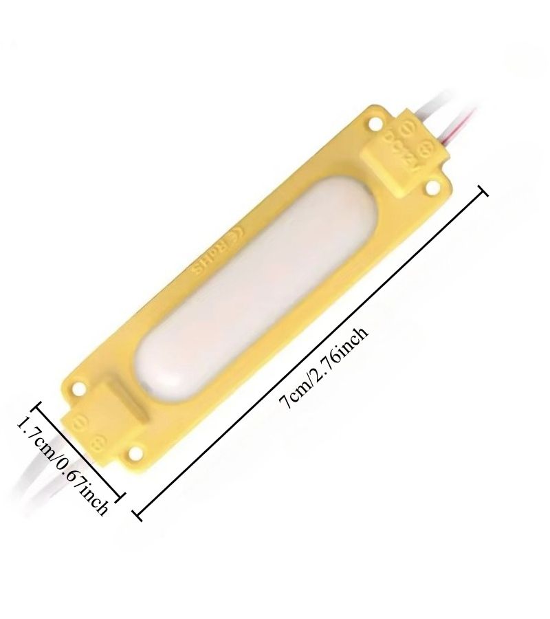 Red 10 COB 6 LED 12V Ultra Bright Side Marker Light Modules for Trucks Buses Trailers - Image 3