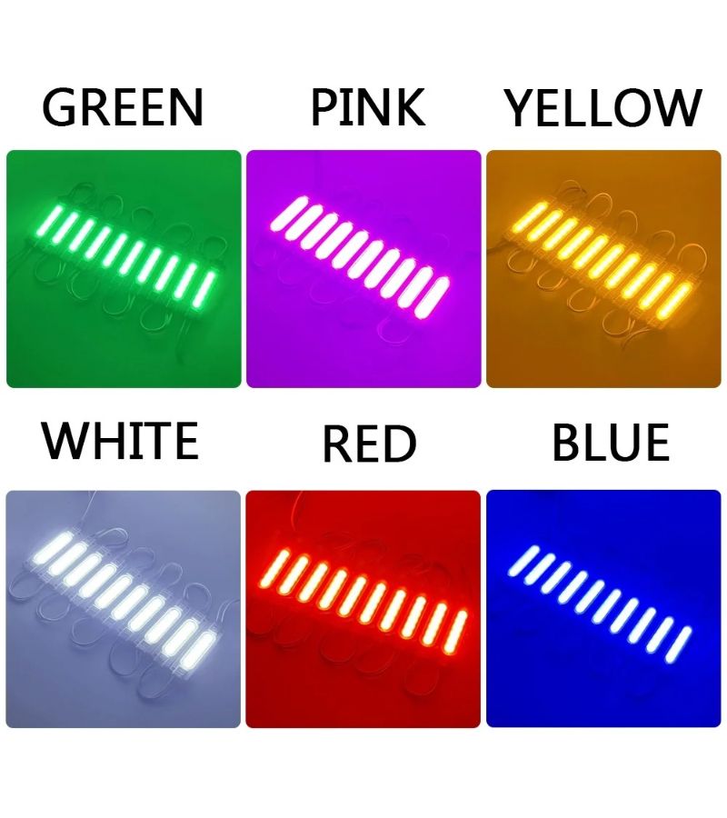 Red 10 COB 6 LED 12V Ultra Bright Side Marker Light Modules for Trucks Buses Trailers - Image 4