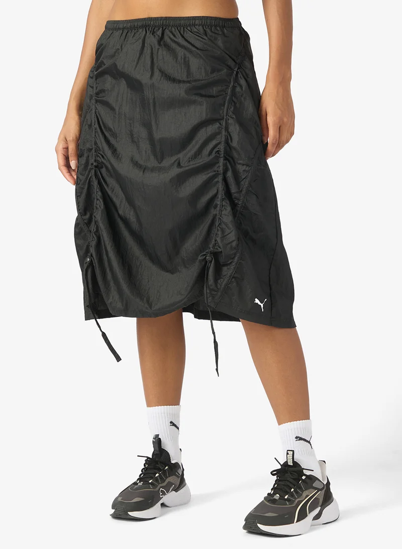 PUMA Dare To Woven Midi Skirt