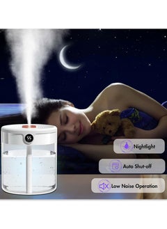Generic 2L Air Humidifier with humidity display,Auto Shut-Off Humidifiers for Large Room, 3 adjustment modes Humidifier with Night Light Function, lasts 20hs  - Image 3