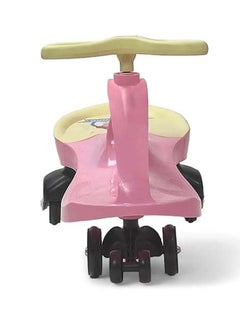 AL BADER Misura Twister Magic Ride on Kids Car, Kids Ride-On Twist Car With No Batteries, Push Ride on Toy Baby Car For Ages 2-6 Years, Swing Car Sliding PU Wheels Swing Anti-rollover Walker, Pink  - Image 3