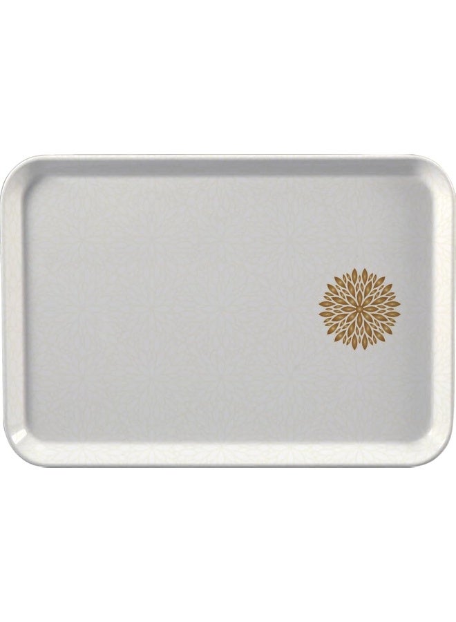 Servewell Melamine Comfort Tray Small Golden Leaves 24X18Cm