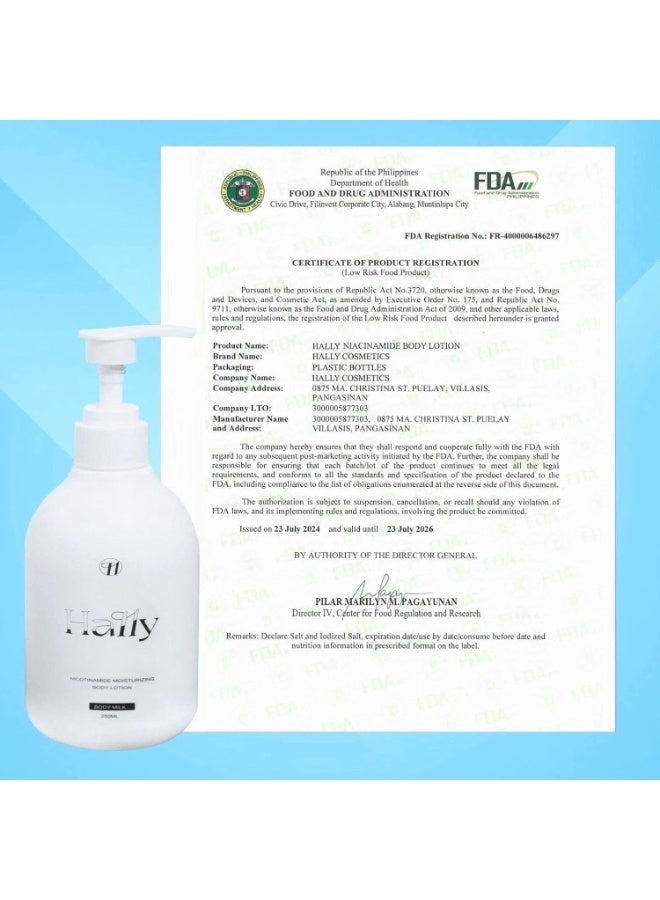 Hally lotion whitening body lotion 250ml - Image 2