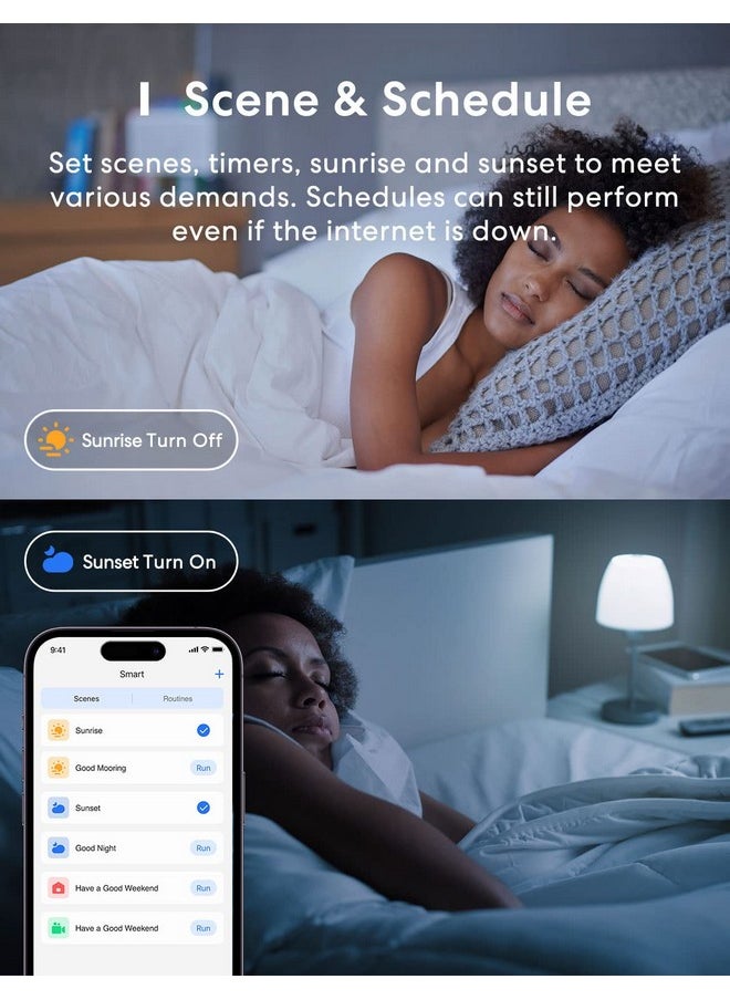 meross - meross Smart Light Bulb, Smart WiFi LED Bulbs Compatible with Apple HomeKit, Siri, Alexa, SmartThings, Dimmable E26 Multicolor 2700K-6500K RGBWW, 900 Lumens 60W Equivalent 2 Pack - Image 1