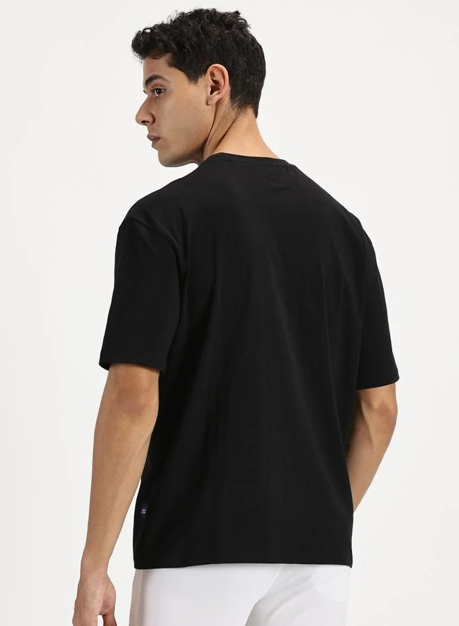 Simple And Rare Simple And Rare Plain Round Neck T-Shirt with Short Sleeves