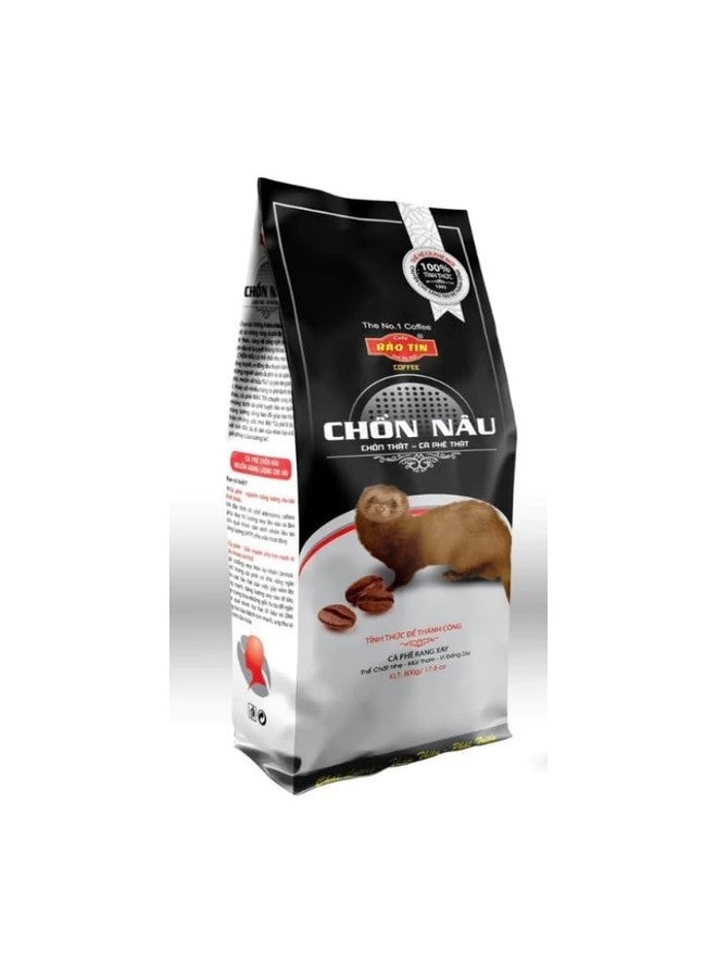 Dao Tin Chon Nau Vietnamese Weasel Coffee, Robusta Beans, 500 Grams, Black - Image 1