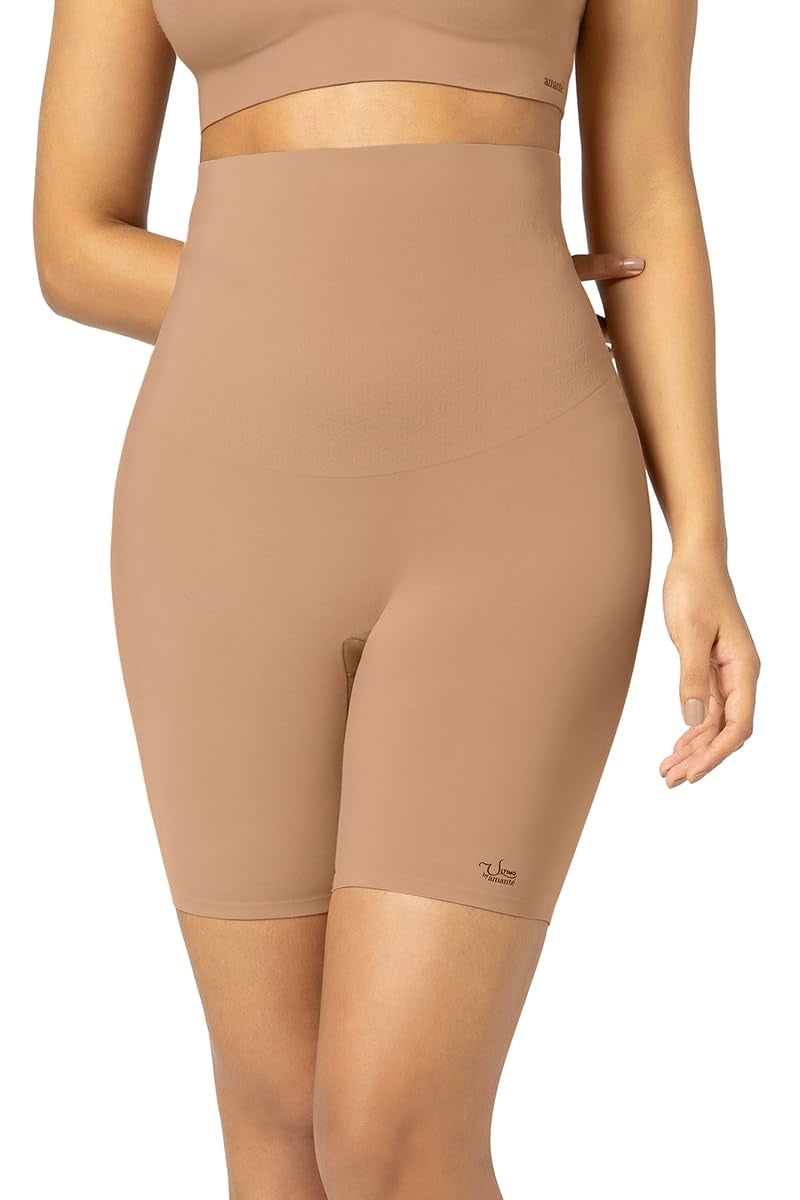 Amante أمانتي نساء ضغط عالي خصر مرتفع مشد الساقين (بيج، م) - Image 1