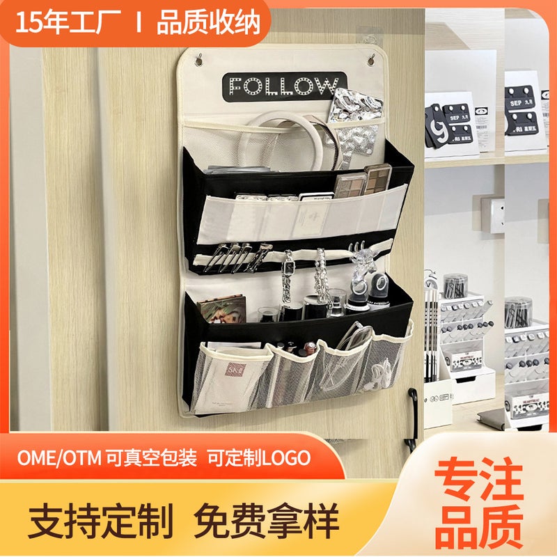 Supply Dormitory Storage Artifact Door Hanging Pocket Wall-Mounted Bedside Storage Bag Wardrobe Storage Bag - Image 2