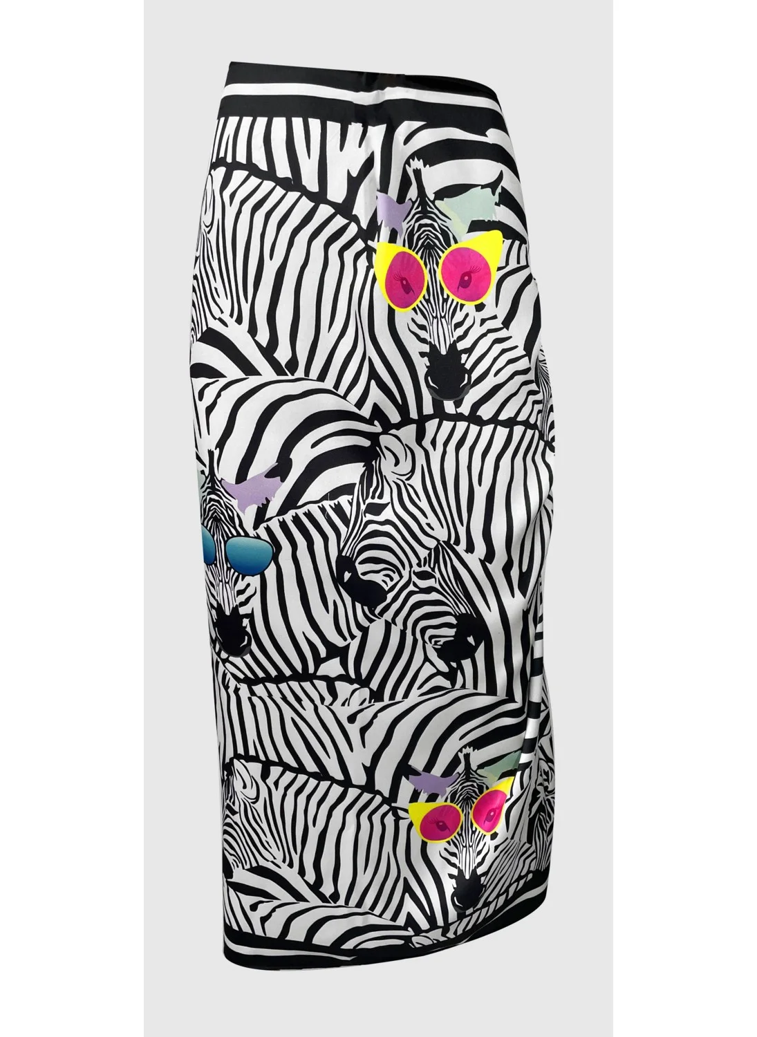 بولدر Lana - Zebra Pattern Pareo with Glasses See-through Shiny FABRIC - 95CM*145CM