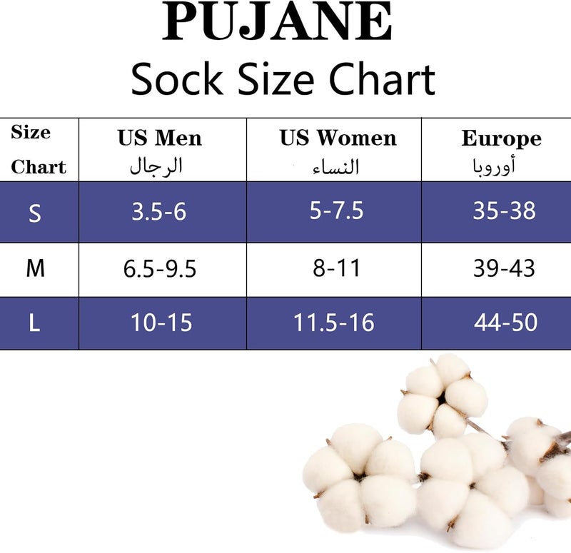PUJANE 5 Pairs Athletic Running Ankle Socks Cushioned Breathable Low Cut Sports Tab Cotton Socks for Men and Women - Image 5