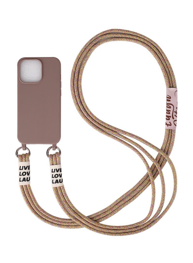 حافظة هاتف محمول كروس بودي مكونة من ثلاثة خيوط مريحة وإبزيم زنبركي للتعليق ومضاد للضياع مناسب لهاتف iPhone 13/iphone 14/iphone 15 - Image 1