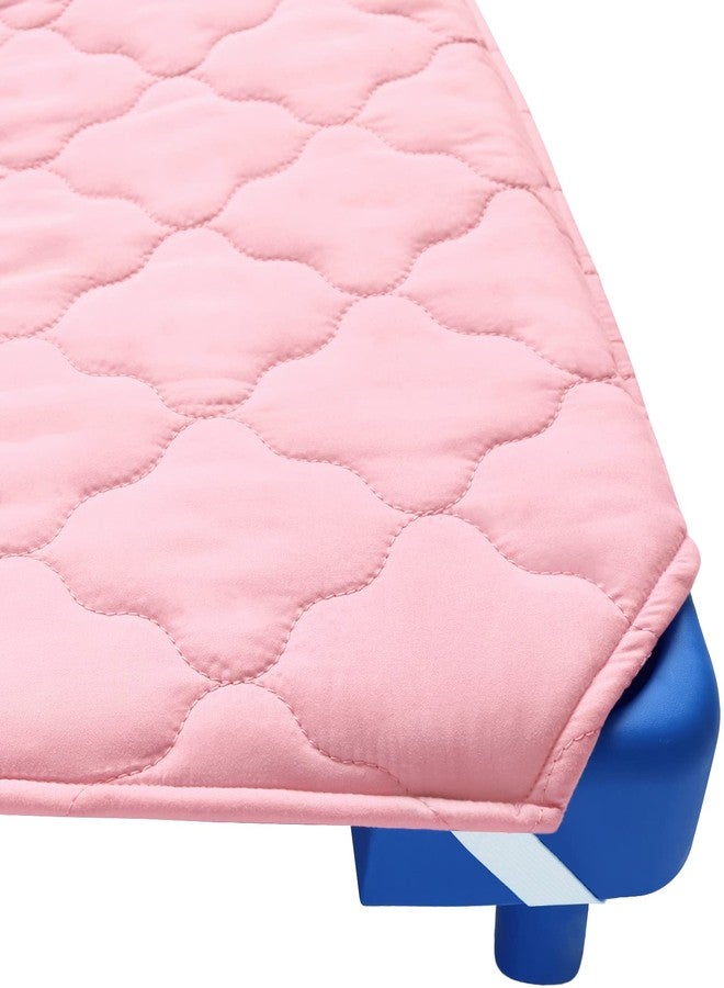 Biloban Cot Sheet for Standard Size Daycare/Pre-School Cot Kids Nap Mat Sheet 23" x 51", Children’s Naptime Cot Sheet, Breathable Nap Mat for Boys and Girls, Pink - Image 3