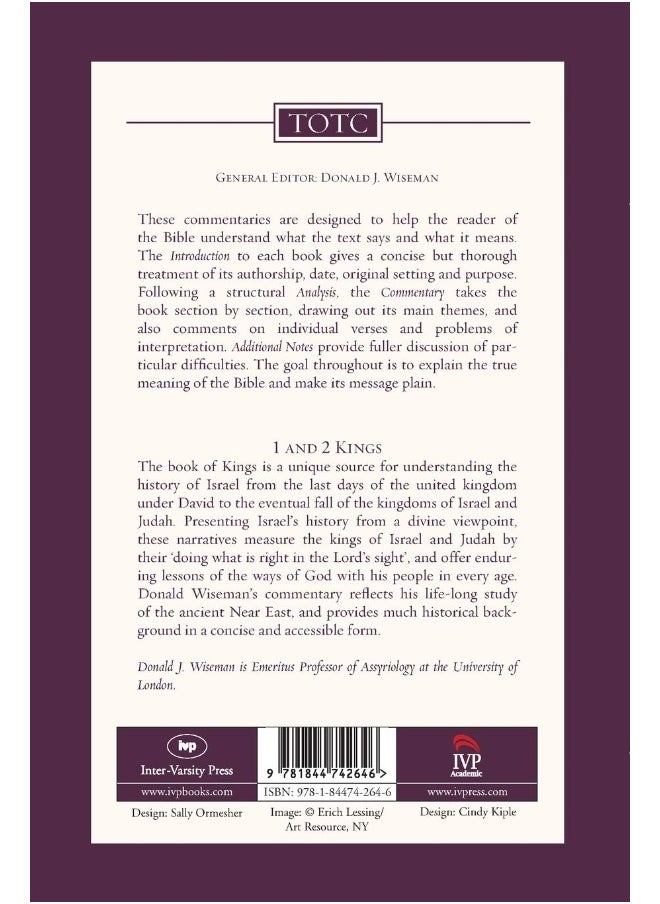 1 & 2 Kings: Tyndale Old Testament Commentary  - Image 2