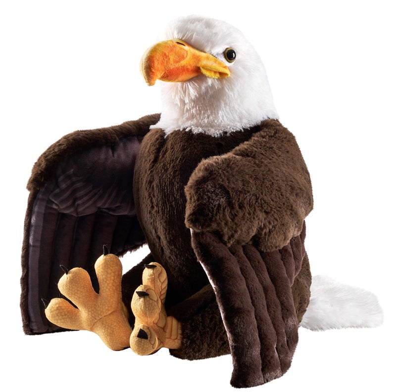 Wild Republic Artist Collection  Bald Eagle  Gift for Kids  15 inches  Plush Toy  Fill is Spun Recycled Water Bottles.
