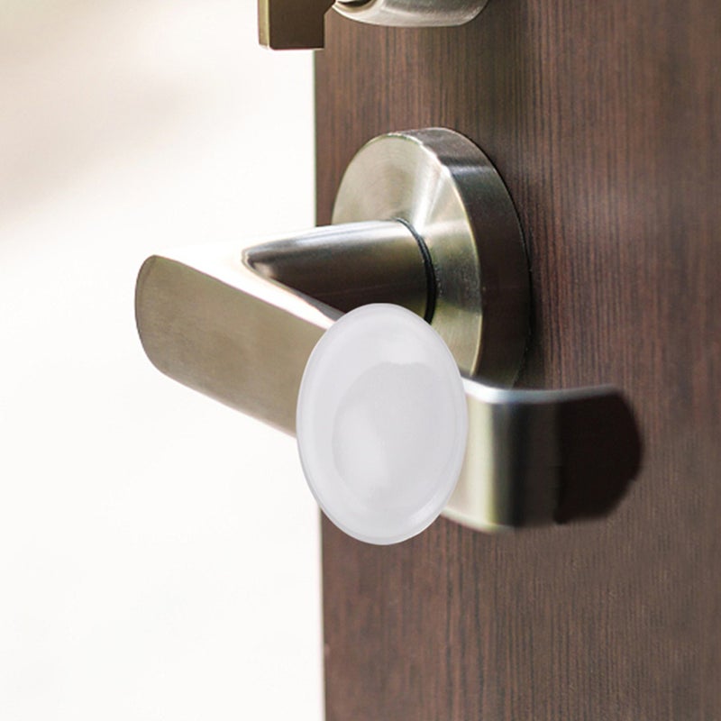 8 pcs Round Door Handle Bumpers Wall Protectors Adhesive Bumper Guard Door Stoppers - Image 2