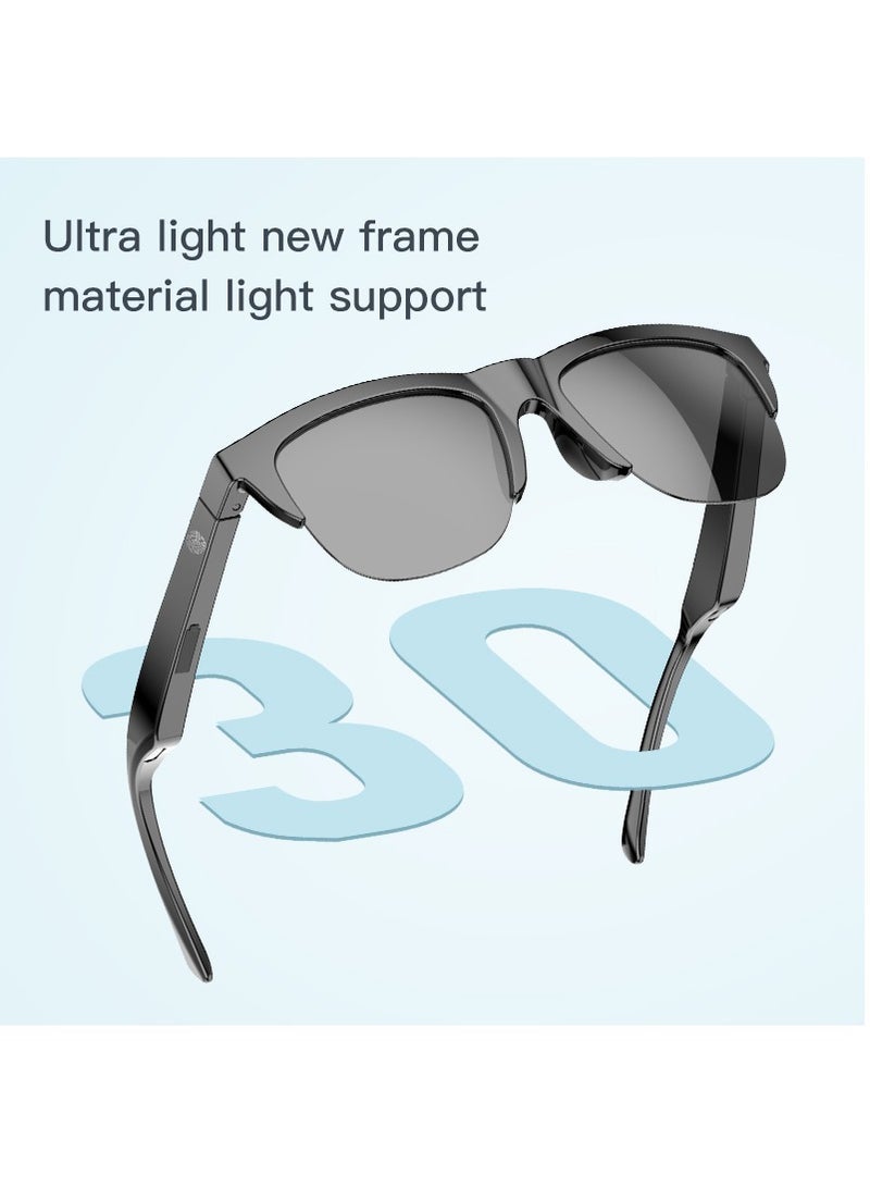 general Smart Bluetooth V5.3 Sunglasses Glasses Call Outdoor Sports Headphones HIFI Black Technology Anti-touch UV For Men And Women - Image 4
