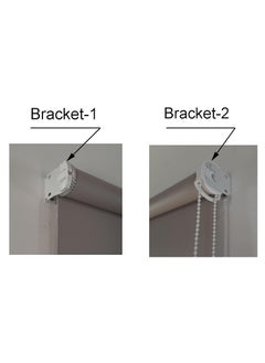 QZibeva QZIBEVA 1 Set Roller Blinds Holder and Mechanism Hardware Pack 2 Pcs Bracket1 Pcs Male 1 Pcs Female Control Unit Bead Chain 2 Pcs End Cap of Bottom Rods Item Code_ROB4  - Image 5