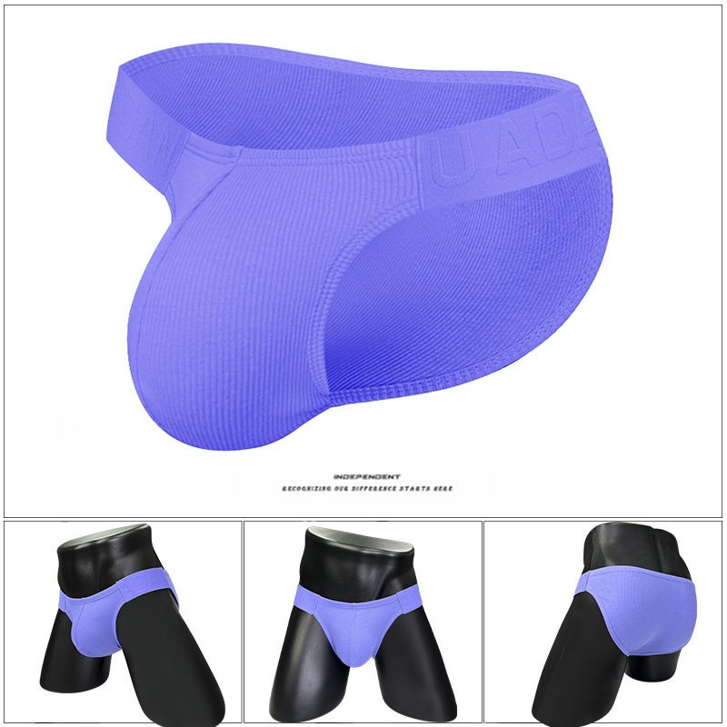 Adannu High-Cut Men'S Underwear With Embossed Waistband, Ribbed Cotton, Thin And Soft, No Side Wings Ad756 - Image 3