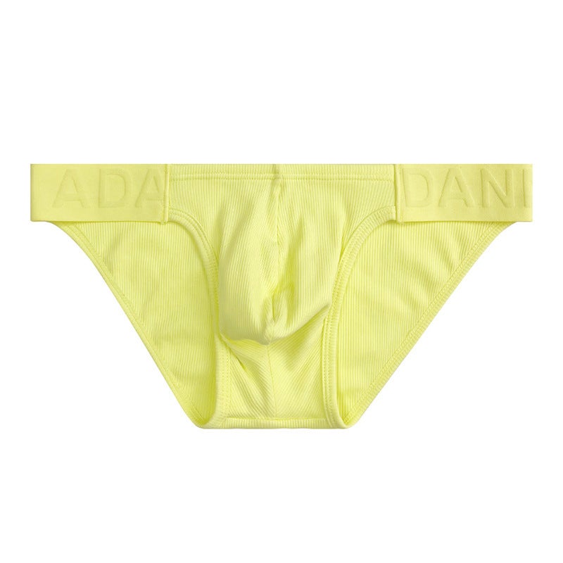 Adannu High-Cut Men'S Underwear With Embossed Waistband, Ribbed Cotton, Thin And Soft, No Side Wings Ad756 - Image 1