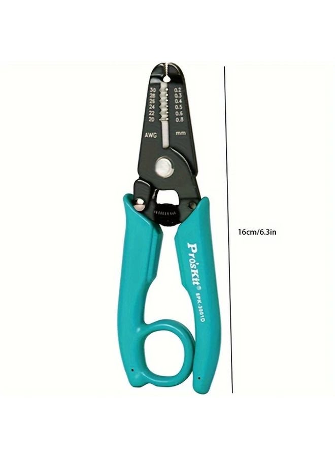 Pro'sKit 8PK-3002D 7-in-1 Wire Stripper and Cutter Stainless Steel AWG 30-20 Professional Crimping Tool - Image 4