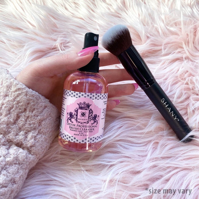 SHANY DETOX Professional Makeup Brush and Sponge Shampoo, Brush Cleanser, Removes dirt, Makeup from brushes and Sponges - Paraben Free, Vegan, Cruelty Free - Instant Dry - (32oz) 1 Liter - Image 5