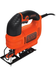 BLACK+DECKER Variable Speed Compact Jigsaw 520W Ergonomic Design Lock On Switch Dust Extraction 0° And 45° Bevel Settings Precision Cuts Lightweight Reliable Orange Ks701Ek Gb  - Image 2