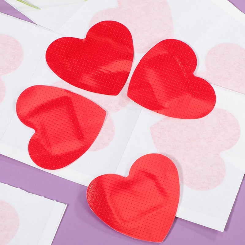 Heart Shaped Adhesive Bandages 20pcs Small Waterproof Breathable Plasters Cute Heart Design for First Aid Wound Care - Image 4