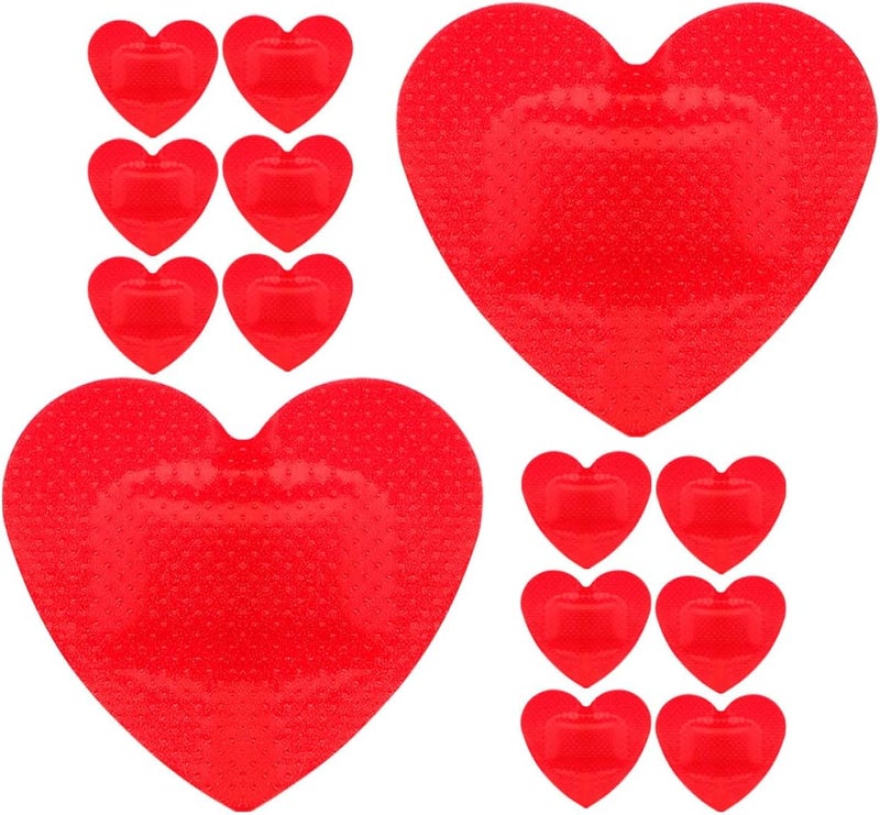 Heart Shaped Adhesive Bandages 20pcs Small Waterproof Breathable Plasters Cute Heart Design for First Aid Wound Care - Image 1